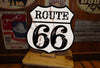 Route 66 Centennial Sign – 100th Anniversary 1926–2026 – Personalized Mother Road Sign – Vintage White Shield – 15x15 Metal Sign – Americana Gift