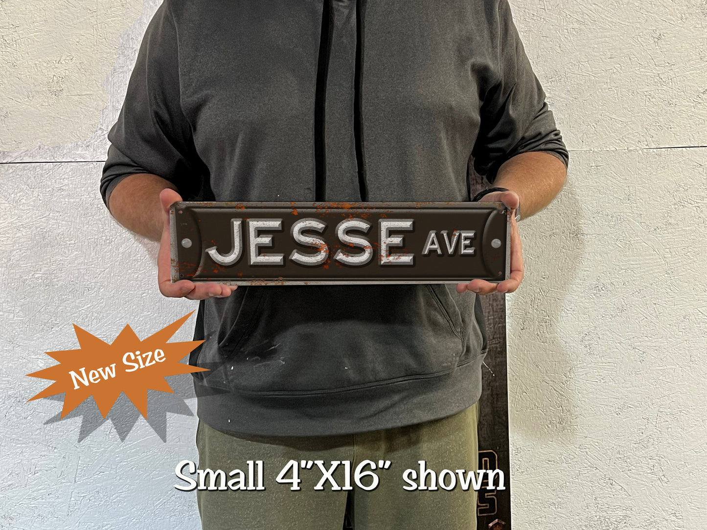 Personalized Metal Street Sign – Custom Name Sign – Last Name Sign – Man Cave Decor – Housewarming Gift – Garage Sign – Road Sign Wall Decor