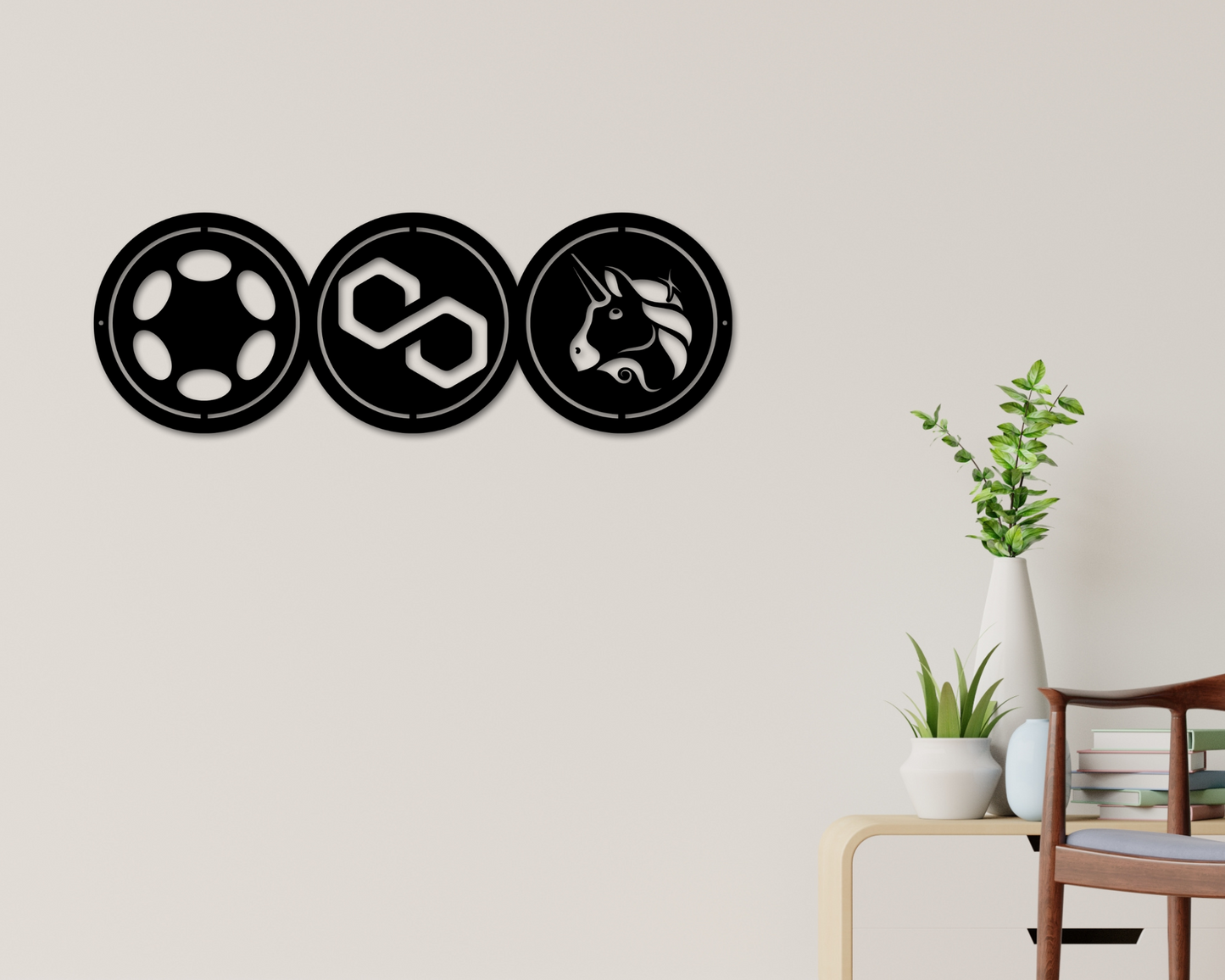 Crypto Metal Sign, Crypto Decor, Choose 3 Cryptos