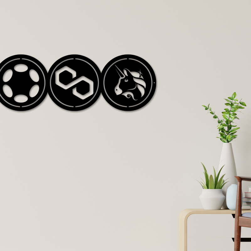 Crypto Metal Sign, Crypto Decor, Choose 3 Cryptos