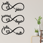 Infinity Heart Sign With Names