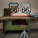 Route 66 Centennial Sign – 100th Anniversary 1926–2026 – Personalized Mother Road Sign – Vintage White Shield – 15x15 Metal Sign – Americana Gift