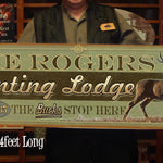 Custom Hunting Lodge Sign - Free Personalization