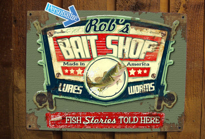 Vintage Fishing Sign - FREE Personalization!