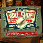 Personalized Fishing Sign – Custom Bait Shop Sign – Gift for Fisherman – Lake House Decor – Man Cave Sign – Cabin Wall Decor – Vintage Metal Sign