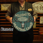 Vintage Hunting Camp Tin Sign - Personalized