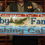 Personalized Cabin Signs - Fishing