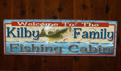 Personalized Cabin Signs - Fishing