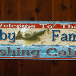 Personalized Cabin Signs - Fishing