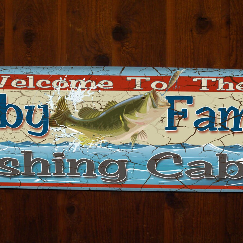 Personalized Cabin Signs - Fishing