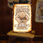 Vintage Hunting Camp Sign - Deer, Elk, or Moose! FREE Personalization