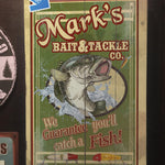 Custom Fishing Sign - Bait & Tackle Co.