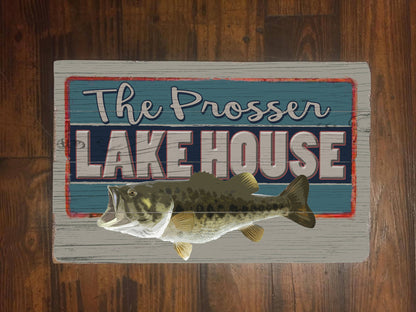 Lake House Sign with FREE Personalization - Large Wood Sign