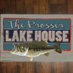 Lake House Sign Fishing Sign - with FREE Personalization.