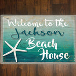 Custom, Vintage Beach House Sign - FREE Personalization