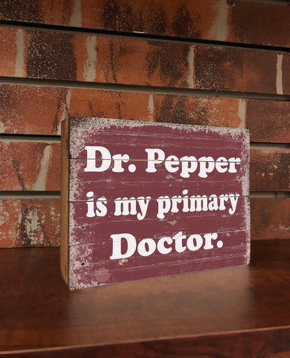 Diet Dr. Pepper Sign - Wood Box Sign