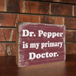 Vintage Dr. Pepper Sign - Wood Box Sign