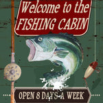 Vintage Fishing Cabin Signs
