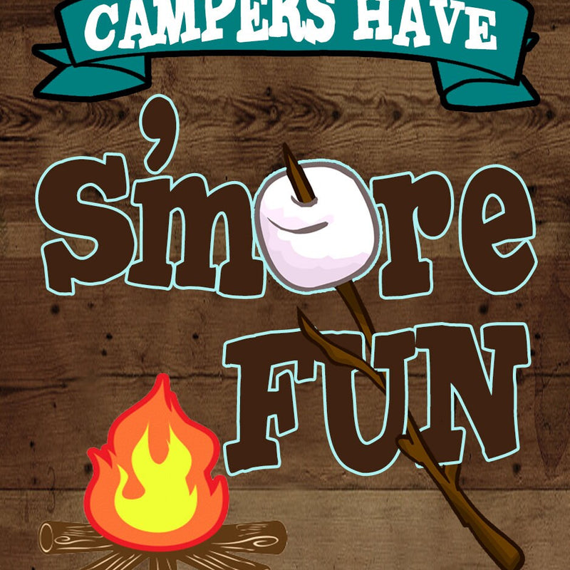 Vintage S'more Fun Wooden Box Sign