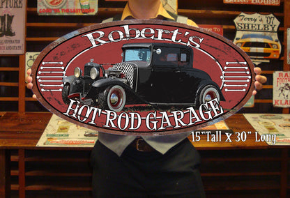 Custom Vintage Tin Sign - with picture of YOUR Car!!!