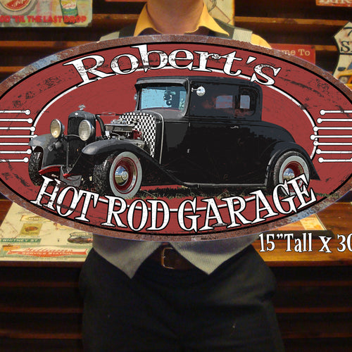 Custom Vintage Tin Sign - with picture of YOUR Car!!!