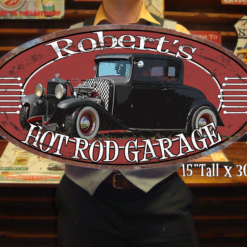 Custom Vintage Tin Sign - with picture of YOUR Car!!!