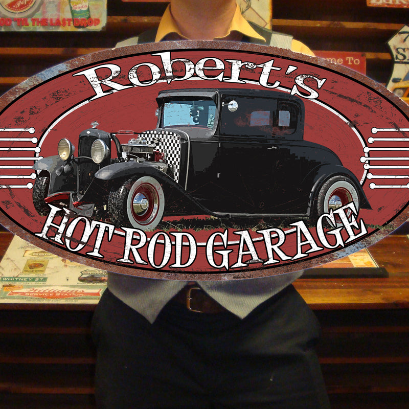 Custom Vintage Tin Sign - with picture of YOUR Car!!!