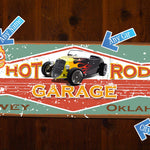 HUGE Custom Vintage Tin Sign - with picture of YOUR Car!!!