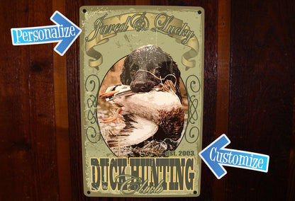 Custom Duck Hunting Sign