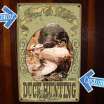 Custom Duck Hunting metal sign, personalized