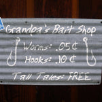 Personalized Bait Shop Sign