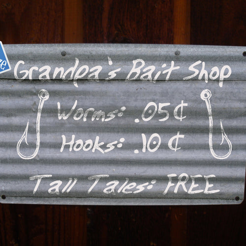 Personalized Bait Shop Sign
