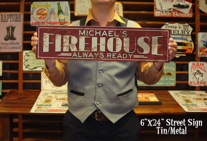 Custom Firehouse Sign - Free Personalization