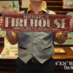 Custom Firehouse Sign - Free Personalization