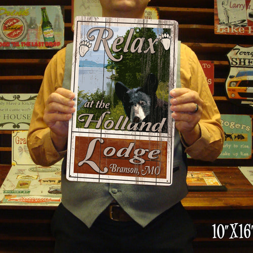 Custom Bear Sign - Lodge/Cabin Decor