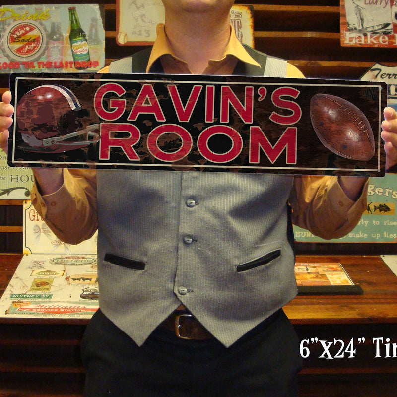 Street Sign Football Theme - Personalized