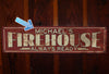 Custom Firehouse Sign - Free Personalization