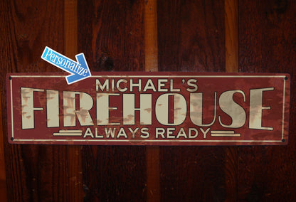 Custom Firehouse Sign - Free Personalization