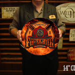Firefighter Sign - Free Personalization - Your Emblem!!