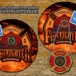 Firefighter Sign - Free Personalization - Your Emblem!!