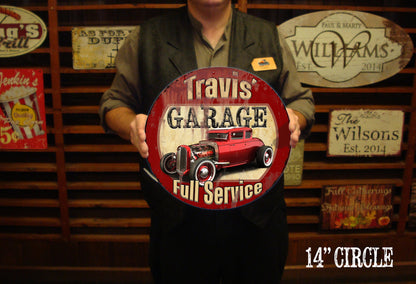 Vintage Custom Car Sign for Garage