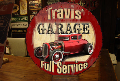 Vintage Custom Car Sign for Garage