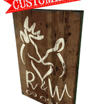 Couples Wedding Sign - Deer Hunting