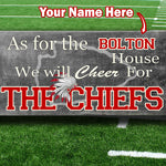 Custom football sign, personalized