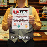 STOP - Low Immune System Sign. Protect the elderly, sick, and those with a low immune system!