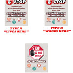 STOP - Low Immune System Sign. Protect the elderly, sick, and those with a low immune system!