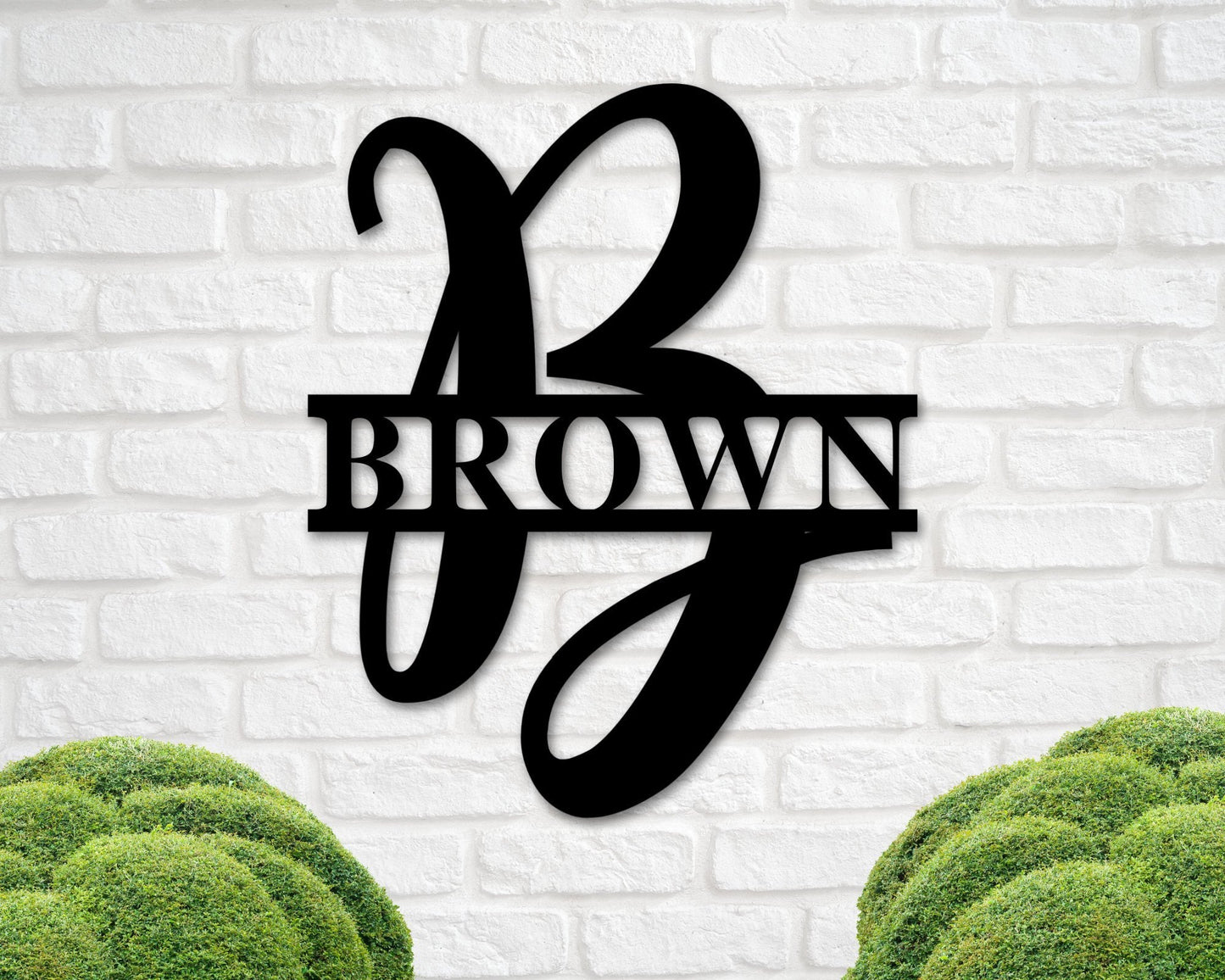 Last name Established Sign, Last name Sign Metal, Personalized, Last name Monogram