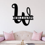 Last name Established Sign, Last name Sign Metal, Personalized, Last name Monogram