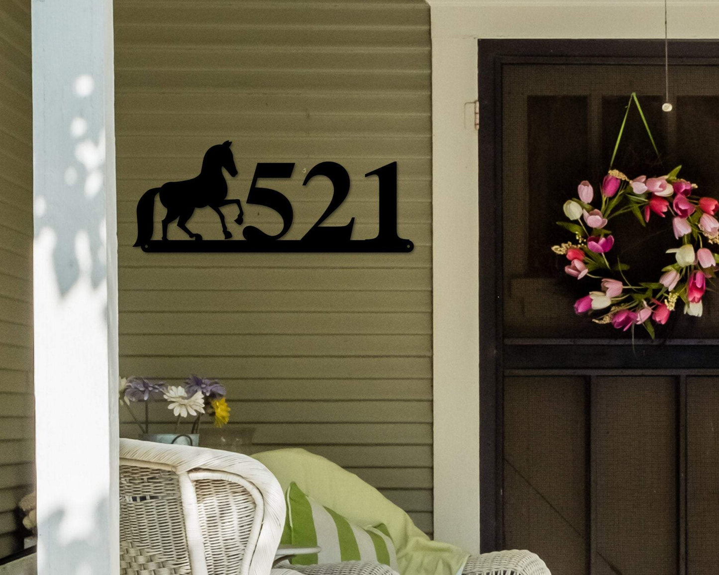 Horse Sign, Horse Address Sign, Farm Animal Numbers, Farm Address Sign, Barn Sign, Metal Address Sign, Farm Animal Address number, Farm Sign