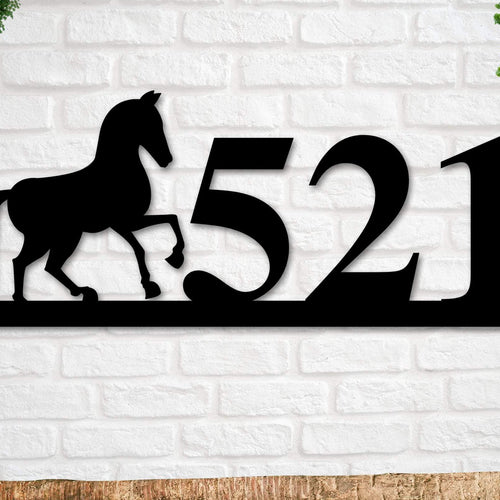 Horse Sign, Horse Address Sign, Farm Animal Numbers, Farm Address Sign, Barn Sign, Metal Address Sign, Farm Animal Address number, Farm Sign
